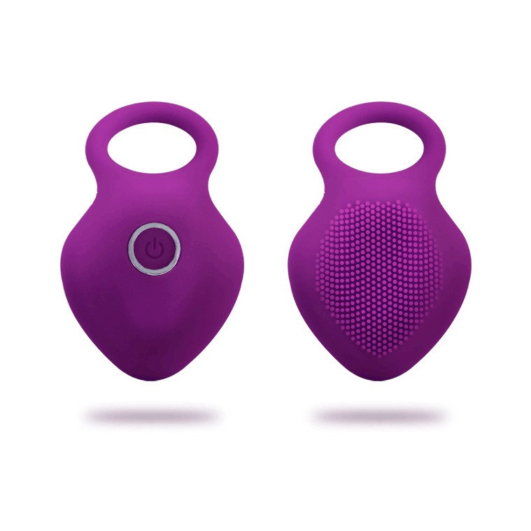 One-Button Operation Shell Shaped Cock Ring For Couples