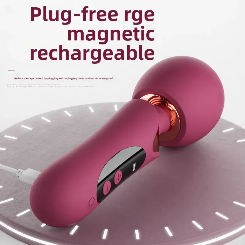 8 Speeds 8 Frequencies Shock-Absorbing Spring Wand Vibrator