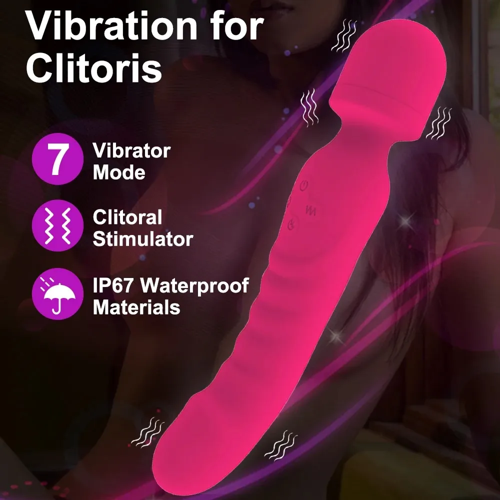 Dual-Head Independent Zonal Control Heating AV Wand Vibrator