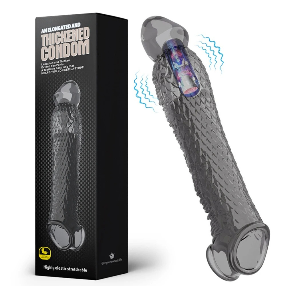 W4029ปลอกเพิ่มขนาด เพิ่มขนาดและความหนา ผิวหนังมังกร มี 2 สีให้เลือก วัสดุ TPE