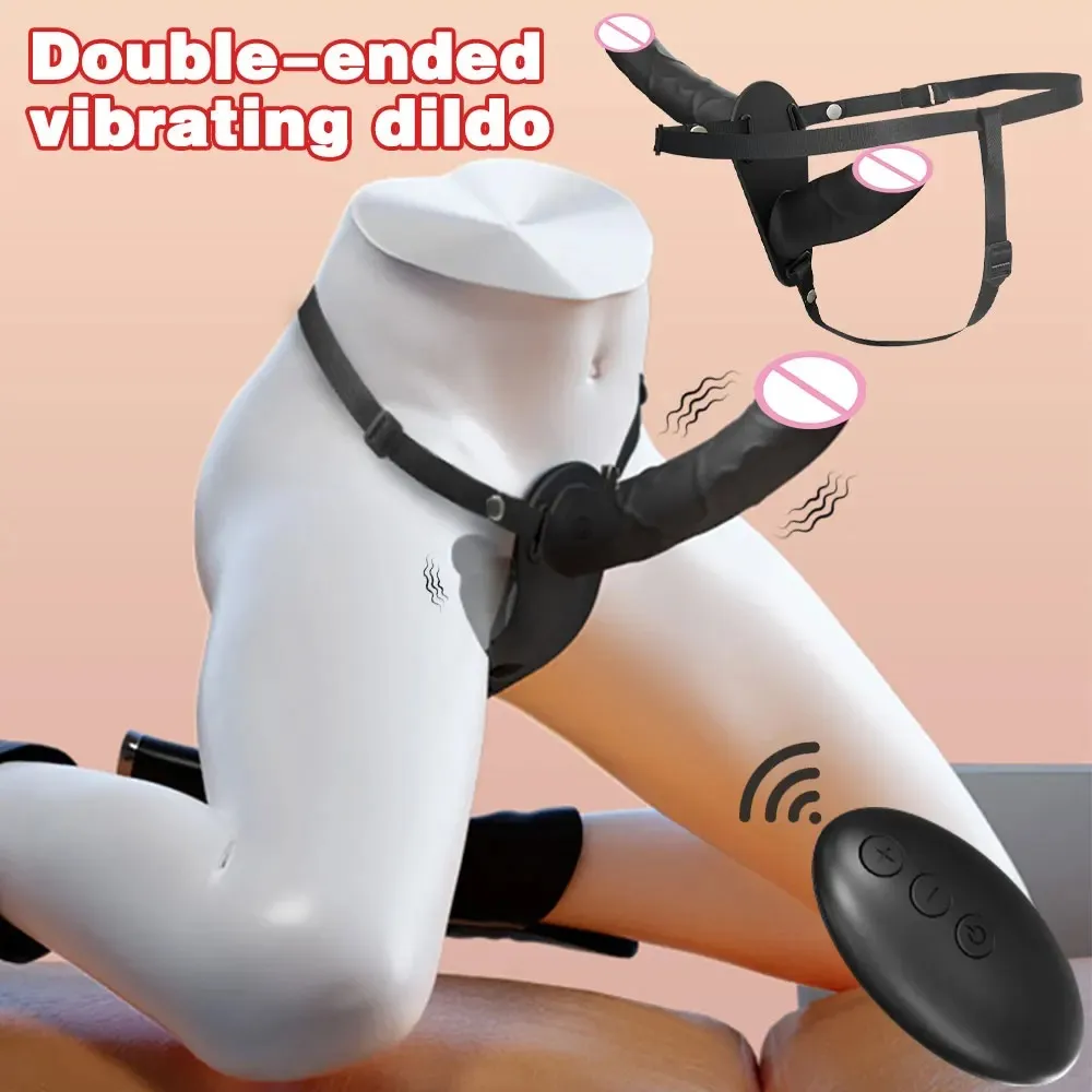 10 Frequencies Remote Control Dual-Head Strap On Harness Kit