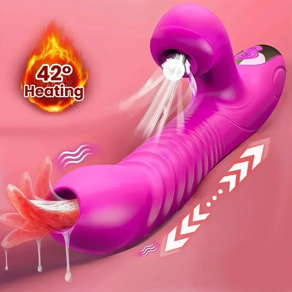เครื่องนวด AV เครื่องนวดเอวี สั่น+ยืดหด+ดูด+ส่าย มอเตอร์คู่
