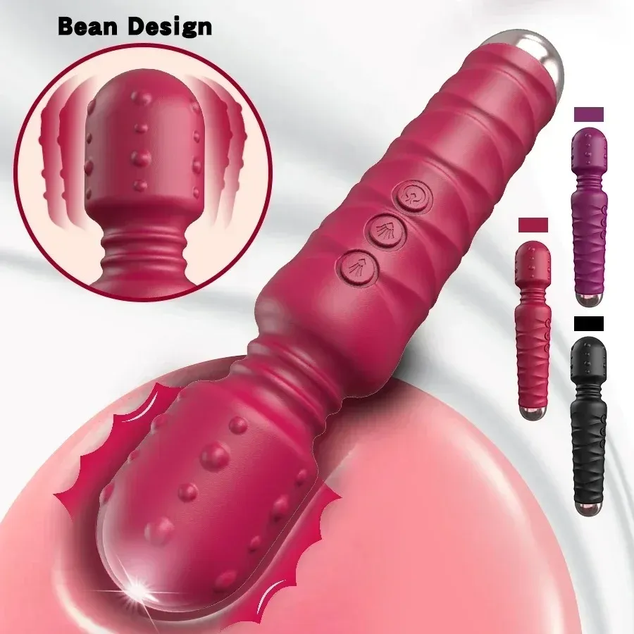 5 Rotation & 10 Vibration Rechargeable Mini Wand Vibrator