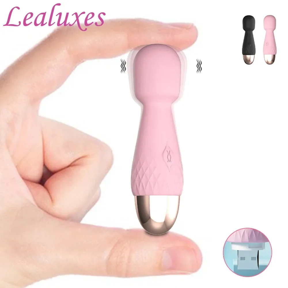 10-Frequency Mini Hidden USB Charging AV Wand Vibrator