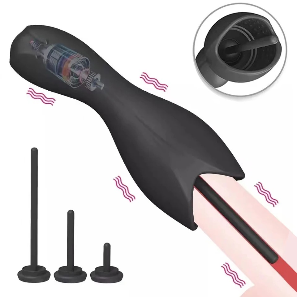 W6400อุปกรณ์ฝึกอวัยวะเพศชาย ระบบสั่น 10 ความถี่ ใช้งานได้ 2 แบบ วัสดุสัมผัสผิวนุ่ม