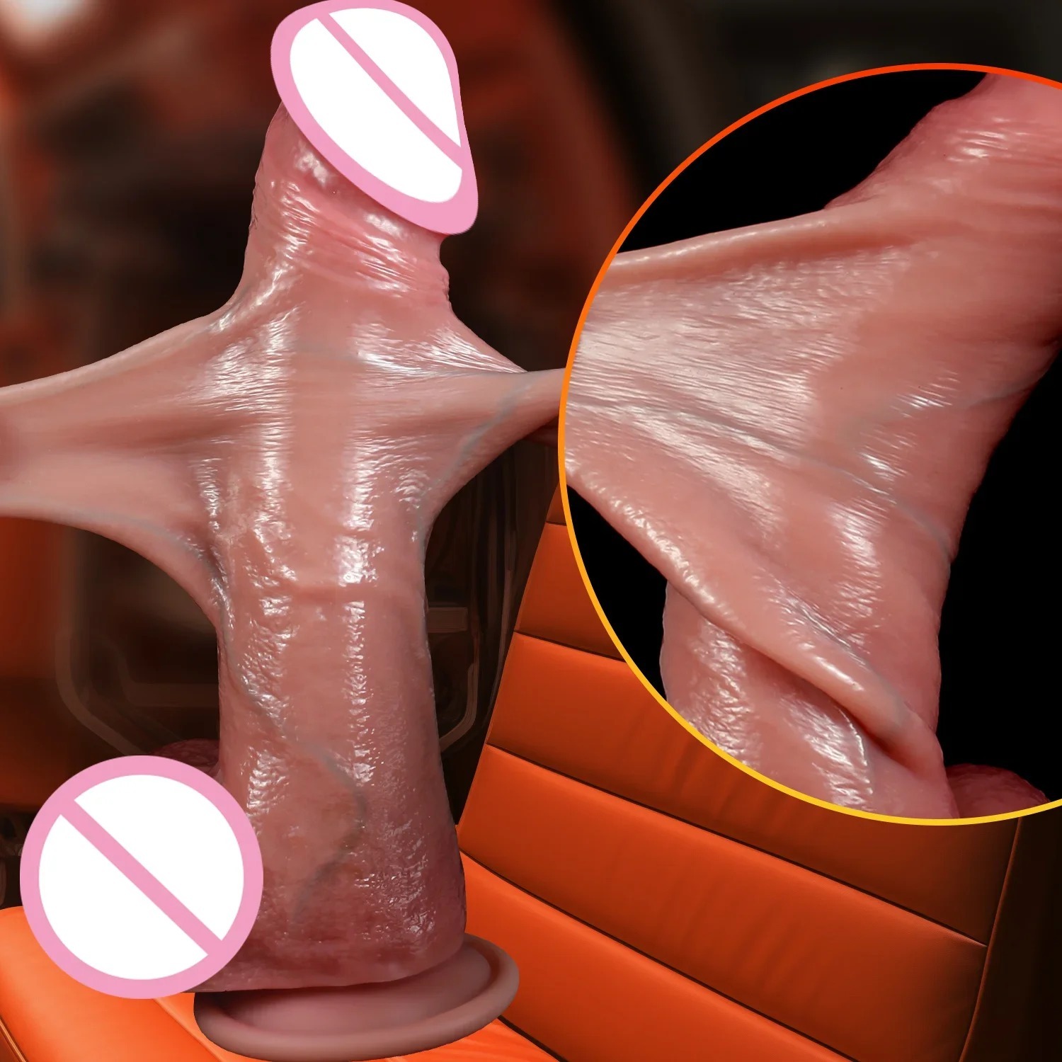 未定价ดิลโด้ ผิวหนังเทียม ซิลิโคนเหลวสองชั้น สัมผัสเนียนนุ่มปลอดภัย