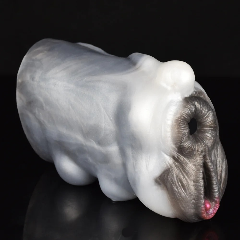 W5605未定价จิ๋มสัตว์เทียม ช่องทางคู่สมจริง จำลองอวัยวะเพศวัว วัสดุซิลิโคนเหลว