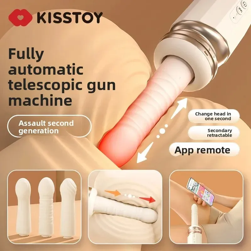 Two-Stage Thrusting APP Heating Sex Machine With Suction Cup