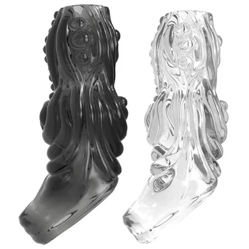 W4027ปลอกเพิ่มขนาด ออกแบบแบบเจาะทะลุ สัตว์ประหลาดรูปร่างแปลก วัสดุ TPE