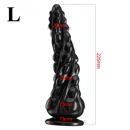 W6513未定价ต่อมลูกหมากเครื่องนวด เม็ดกลมมน ออกแบบเกลียวร่วมกับลูกปัดดึง วัสดุซิลิโคนสัมผัสเนียนนุ่ม