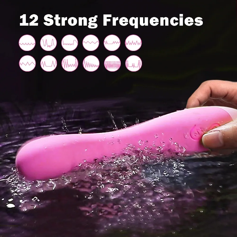 12 Frequencies Bendable Double-Layer TPE Spot Vibrator