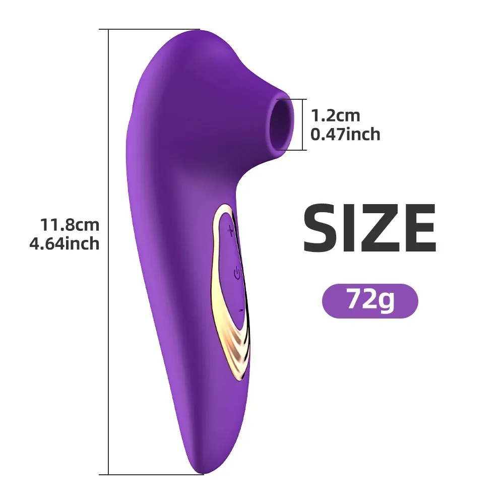 10 Suction Clitoral Vibrator & Breast Toy 4 Colors Available