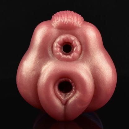 W5601未定价จิ๋มสัตว์เทียม ช่องทางคู่สมจริง เทิดทูนอวัยวะเพศ วัสดุซิลิโคนเหลว