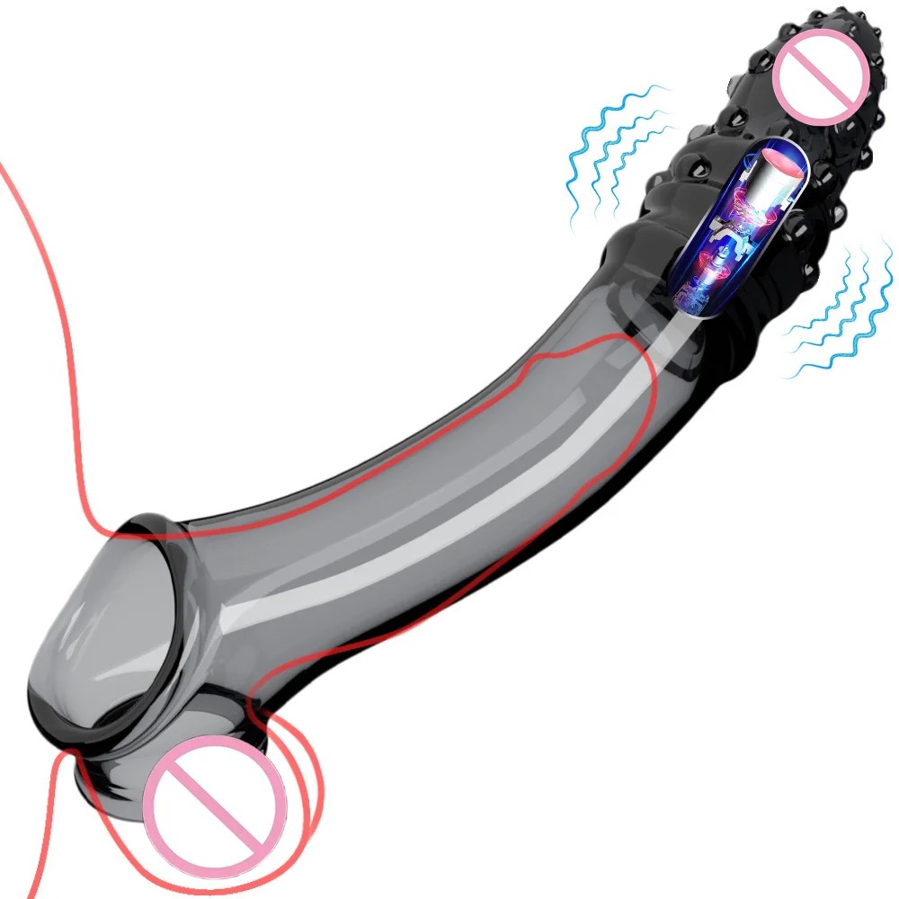 W4028ปลอกเพิ่มขนาด เพิ่มขนาดและความหนา ระบบสั่นสะเทือน ออกแบบจุดนูน วัสดุ TPE