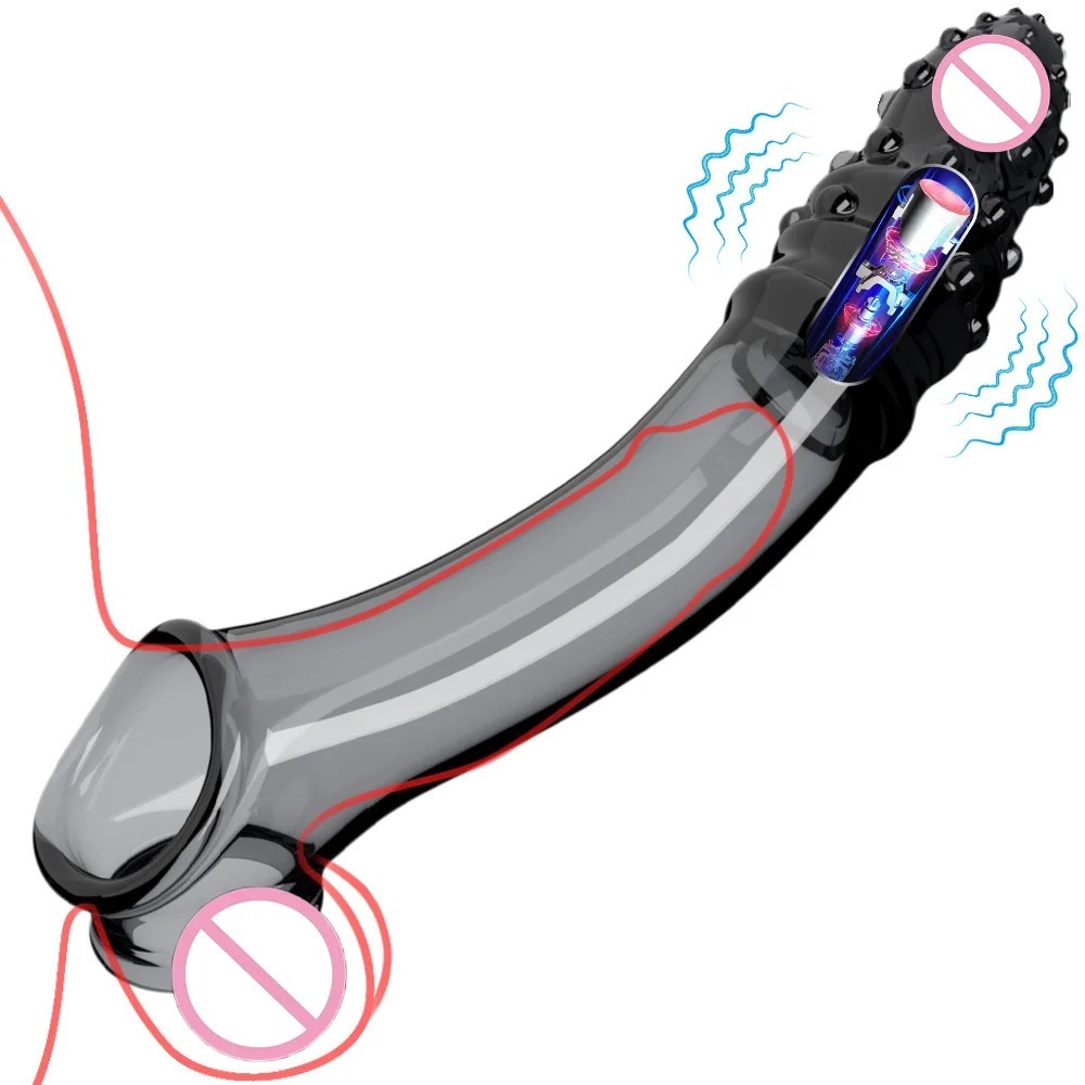 W4028ปลอกเพิ่มขนาด เพิ่มขนาดและความหนา ระบบสั่นสะเทือน ออกแบบจุดนูน วัสดุ TPE