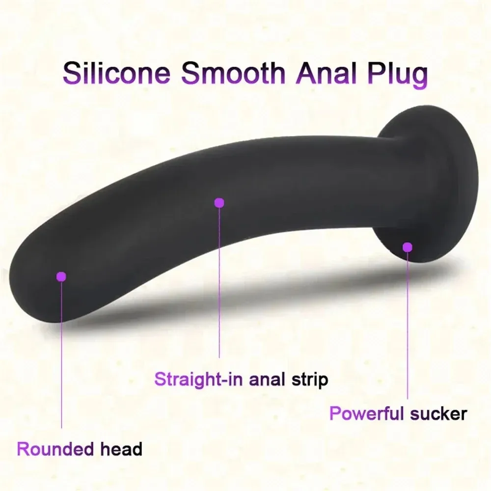 Black Solid Lesbian Dildo With Suction Cup 2 Sizes Available