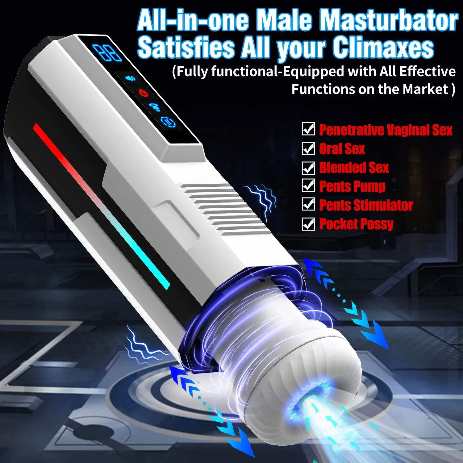 360° Surround Heating Male Masturbator Real-Life Recordings
