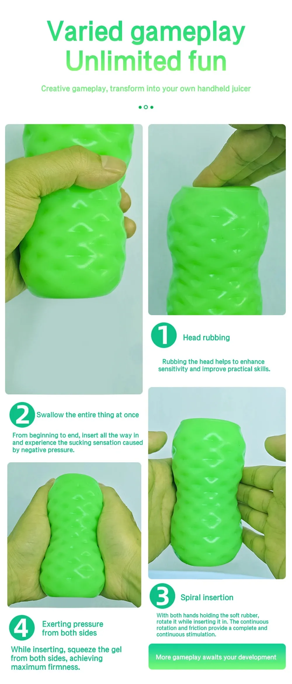 TPE Real Skin Texture 3D Tight & Fleshy Passage Vagina Cup
