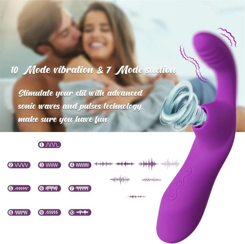 Multi-Frequency Suction Dual G-Spot & Clitoral Vibrator
