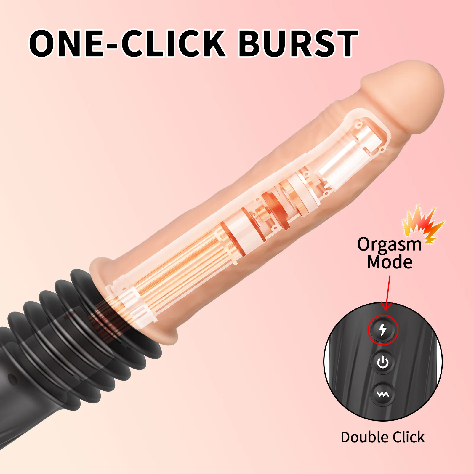 Remote Control Heating & Thrusting & Vibrating Sex Machine