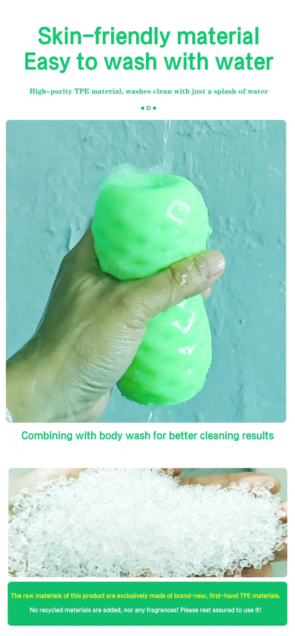 TPE Real Skin Texture 3D Tight & Fleshy Passage Vagina Cup