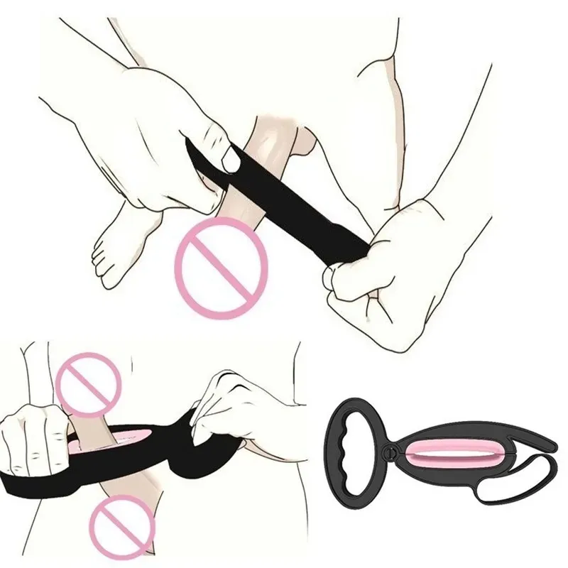 Silicone Penis Stretching Clamp Enlarge Size
