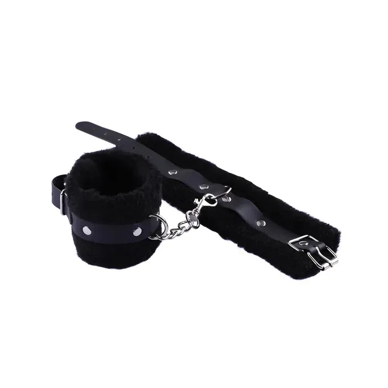 อุปกรณ์พันธนาการ กุญแจมือกำมะหยี่สำหรับเกมรัก BDSM และเล่นบทบาท
