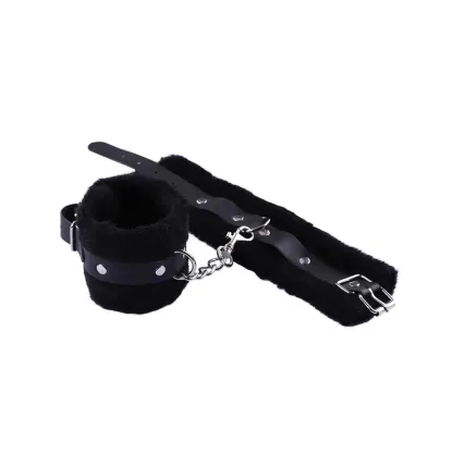 อุปกรณ์พันธนาการ กุญแจมือกำมะหยี่สำหรับเกมรัก BDSM และเล่นบทบาท