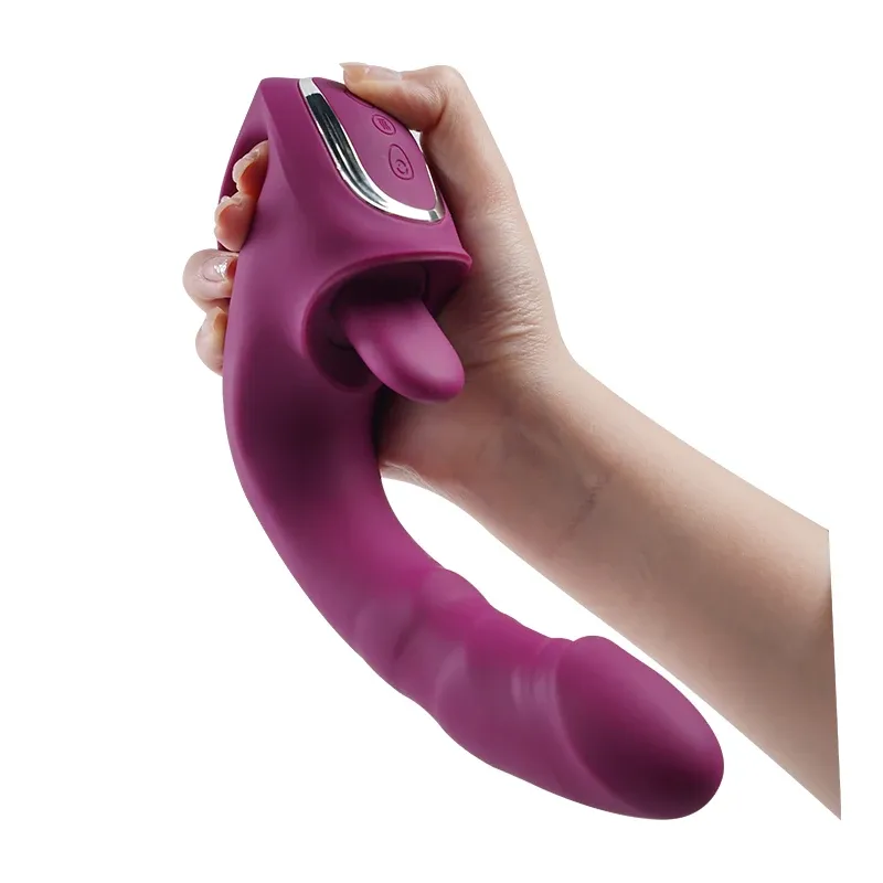 Bionic Vibrating & Licking Intelligent Heating Vibrator