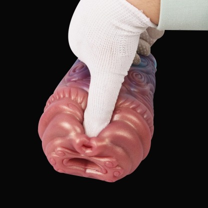 W5601未定价จิ๋มสัตว์เทียม ช่องทางคู่สมจริง เทิดทูนอวัยวะเพศ วัสดุซิลิโคนเหลว