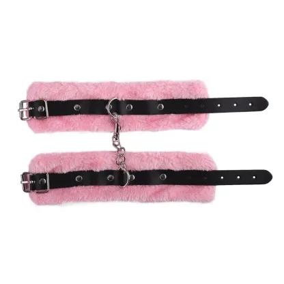 อุปกรณ์พันธนาการ กุญแจมือกำมะหยี่สำหรับเกมรัก BDSM และเล่นบทบาท