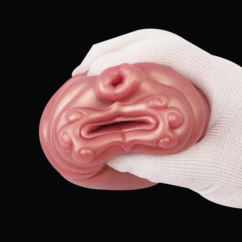 W5601未定价จิ๋มสัตว์เทียม ช่องทางคู่สมจริง เทิดทูนอวัยวะเพศ วัสดุซิลิโคนเหลว