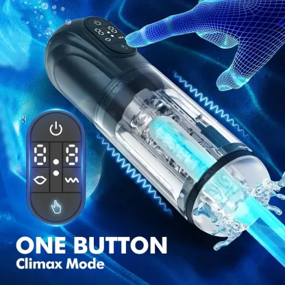 Dual Engines Male Masturbator High-Definition LED Touch Screen