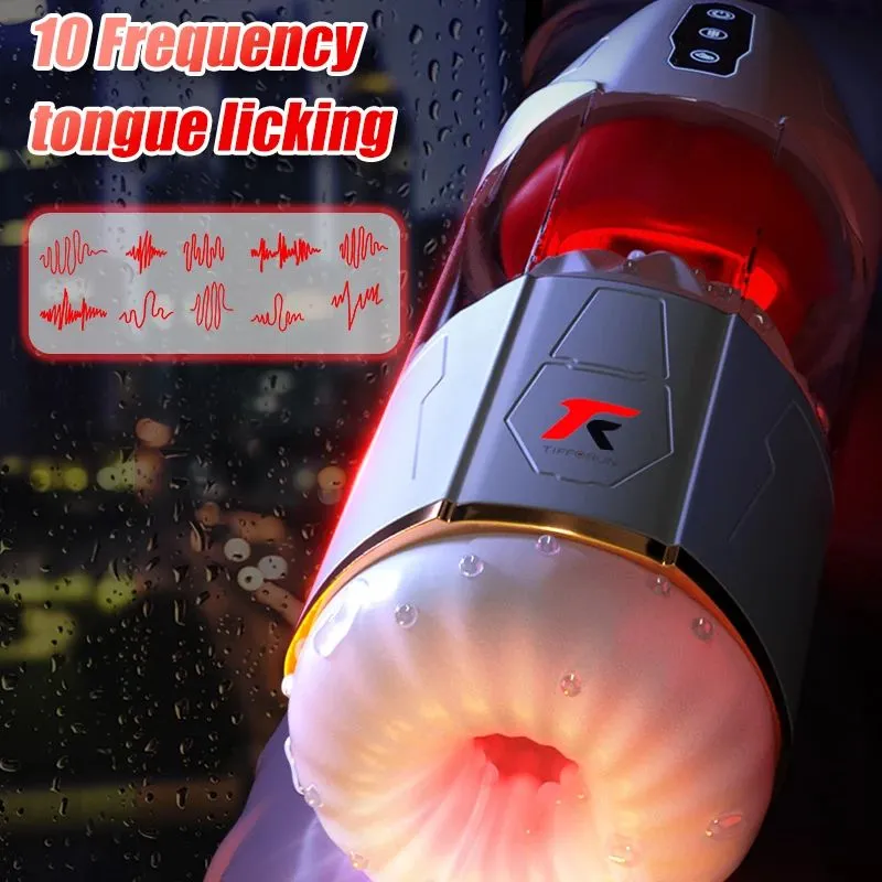 Noise Reduction Automatic Male Masturbator Bionic Tongue