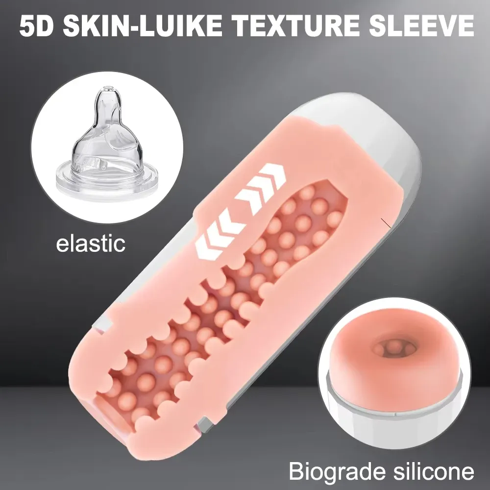 8 Vibration Automatic Male Masturbator Interactive Sound