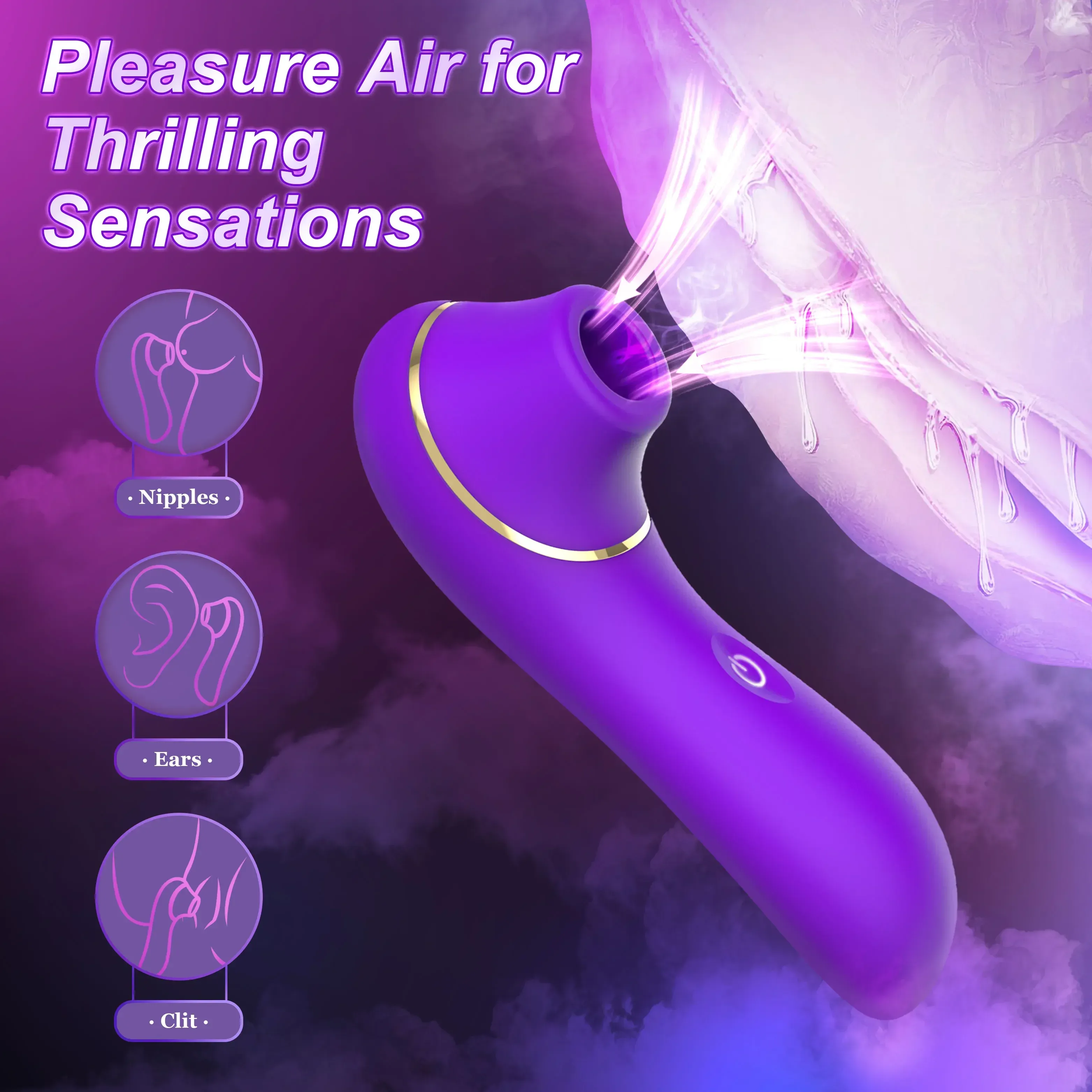 Negative Pressure Suction Clitoral Vibrator & Breast Toy
