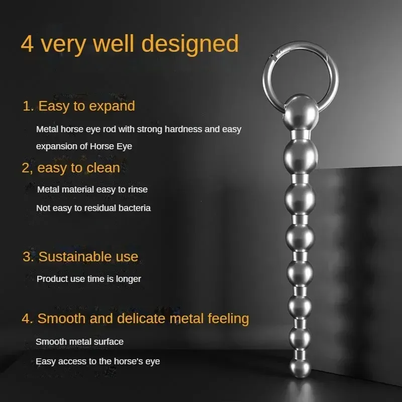 304 Stainless Steel Beaded Urethral Sound 3 Sizes Available