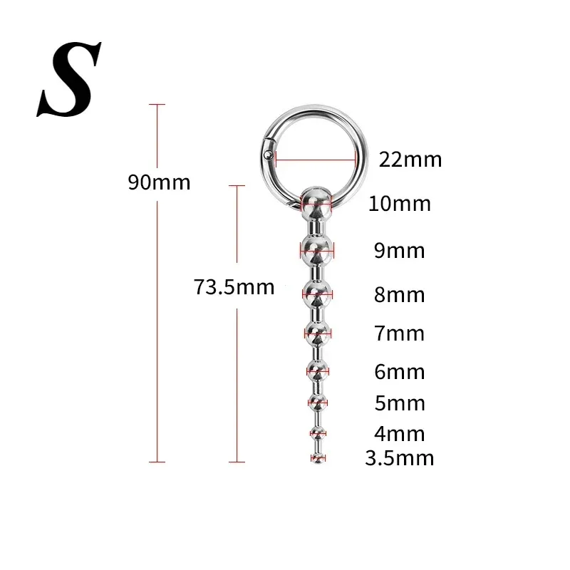 304 Stainless Steel Beaded Urethral Sound 3 Sizes Available
