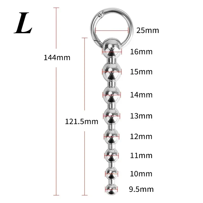 304 Stainless Steel Beaded Urethral Sound 3 Sizes Available