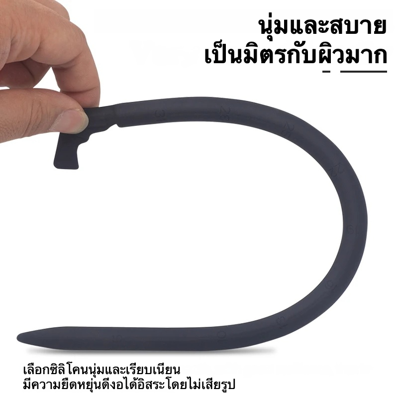 W6402未定价แท่งม้า วัสดุซิลิโคน หัวมนกลม แบบมีสเกลวัด ดีไซน์รูปปืน