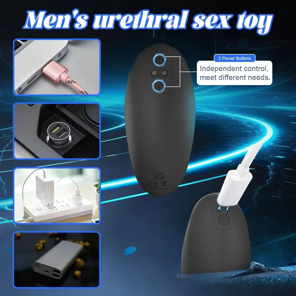 Woodpecker Style Urethral Trainer Male Vibrating Massager