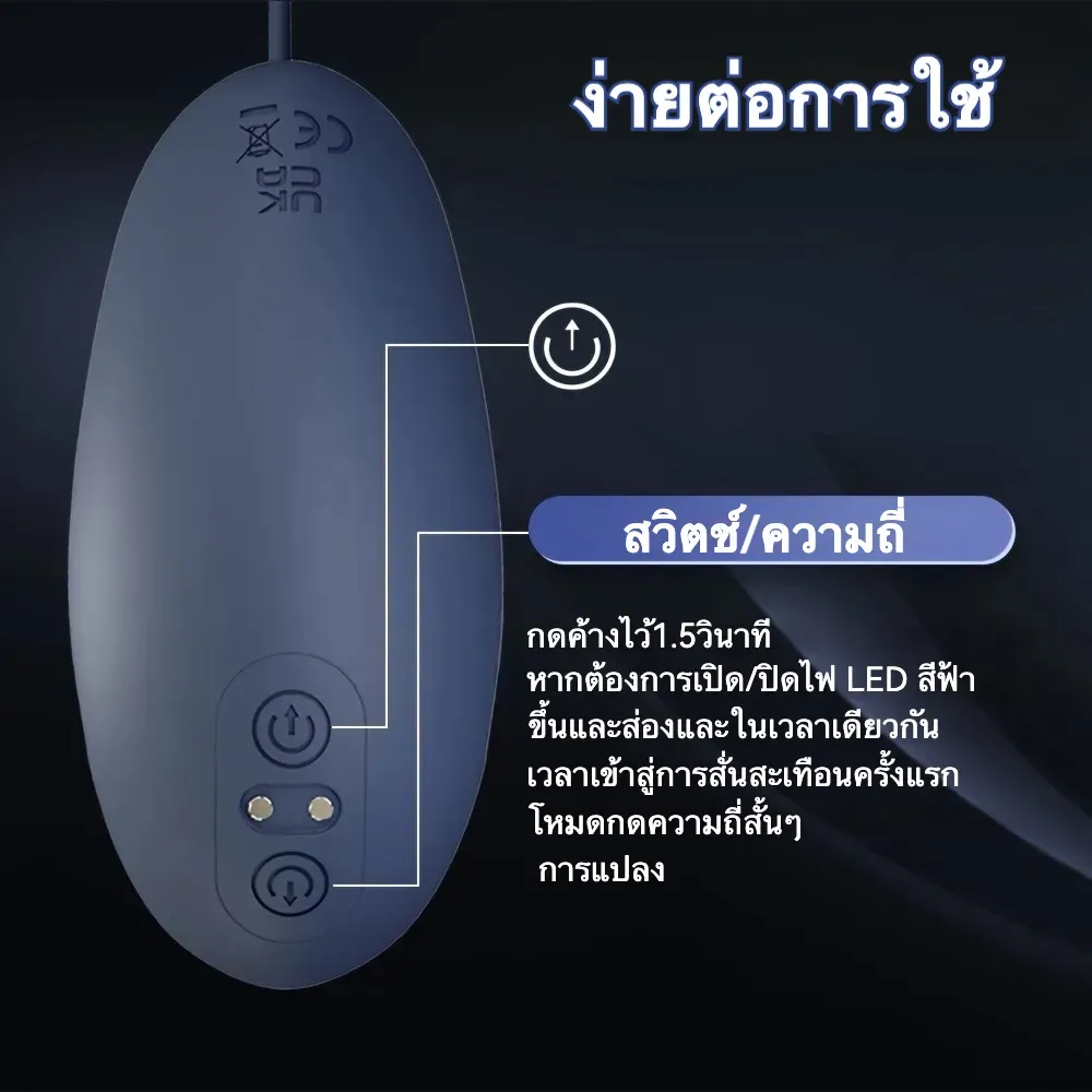 อุปกรณ์ฝึกการหลั่ง มอเตอร์คู่ ลดการหลั่งไว กระตุ้นท่อปัสสาวะ
