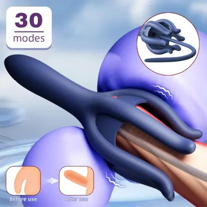 10 Frequencies Octopus Shaped Penis Trainer & Urethral Sound