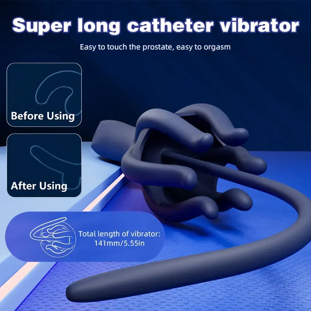 10 Frequencies Octopus Shaped Penis Trainer & Urethral Sound