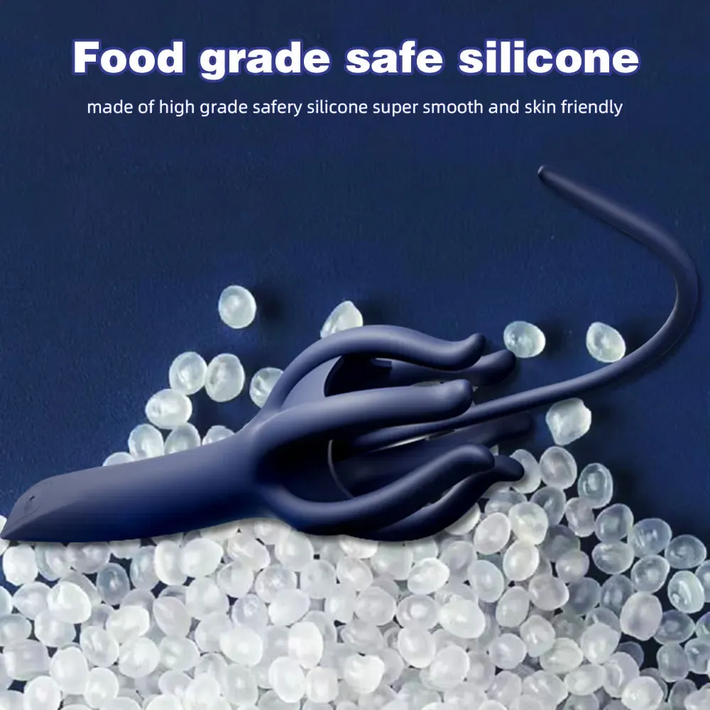 10 Frequencies Octopus Shaped Penis Trainer & Urethral Sound