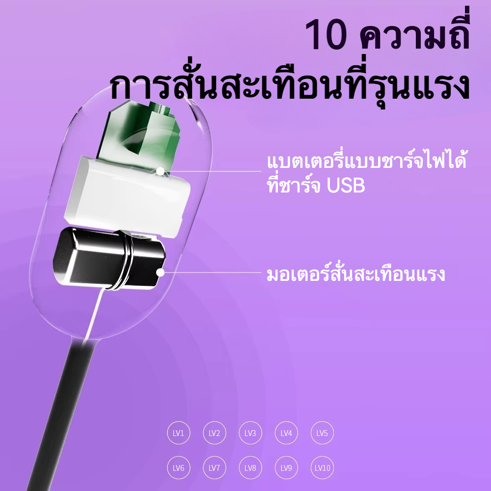 W6409未定价แท่งม้า ระบบสั่น 10 ความถี่กำลังสูง ท่อยาว 16 ซม. ควบคุมด้วยปุ่มเดียว