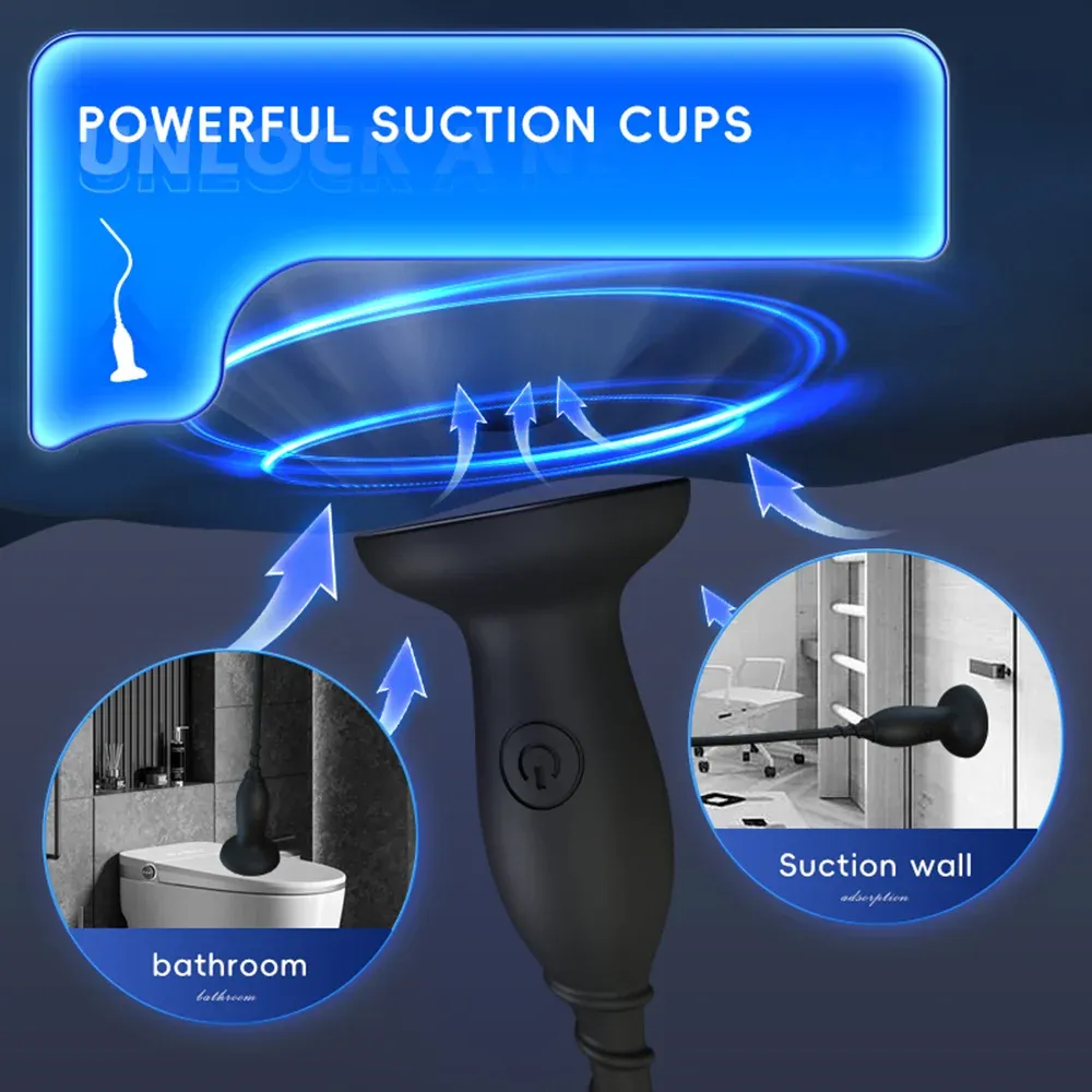 10-Frequency Urethral Sound With Suction Cup 2 Sizes