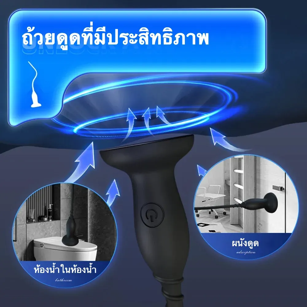 แท่งกระตุ้นท่อปัสสาวะ อุปกรณ์ดูด ระบบสั่น 10 ความถี่กำลังสูง ลายเกลียว