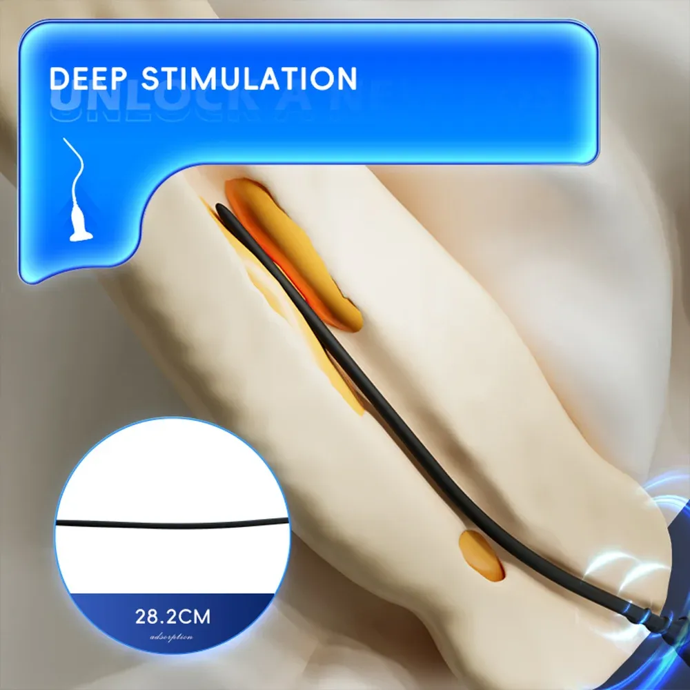 10-Frequency Urethral Sound With Suction Cup 2 Sizes