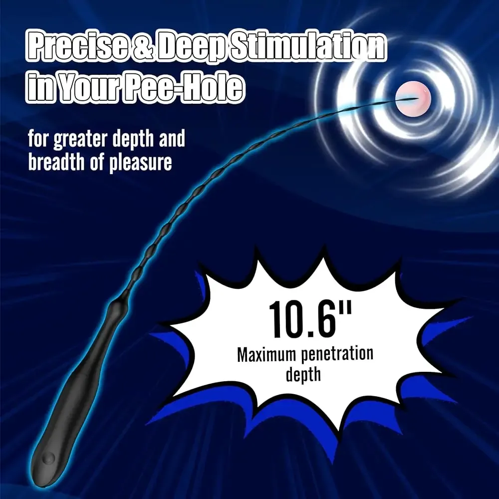 10-Frequency High-Speed Electric Urethral Sound 2 Versions
